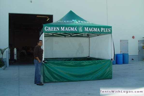 10 x 10 Pop Up Tent - Green Foods